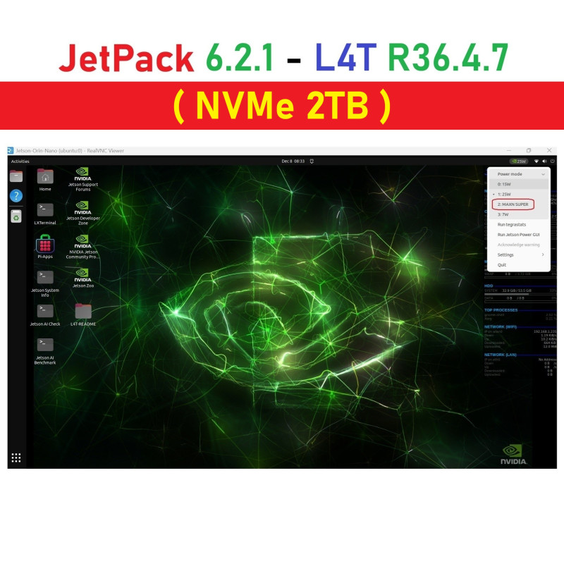 Install OS for Jetson Orin Nano 8GB Developer Kit  SSD NVMe 2TB